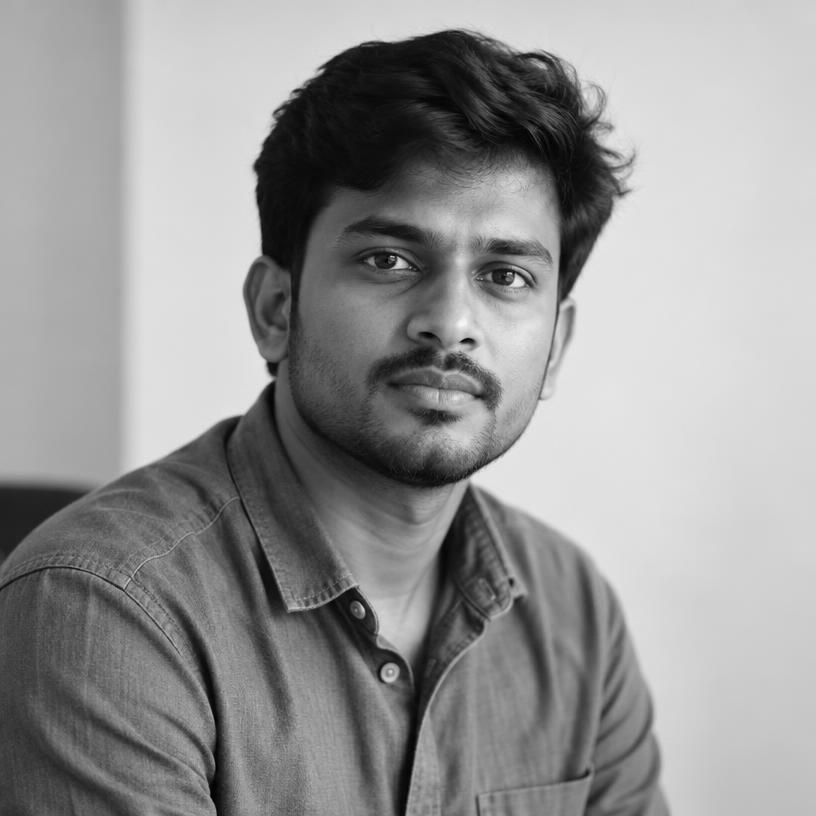 Portrait of Sandeep Joshi, a research persona