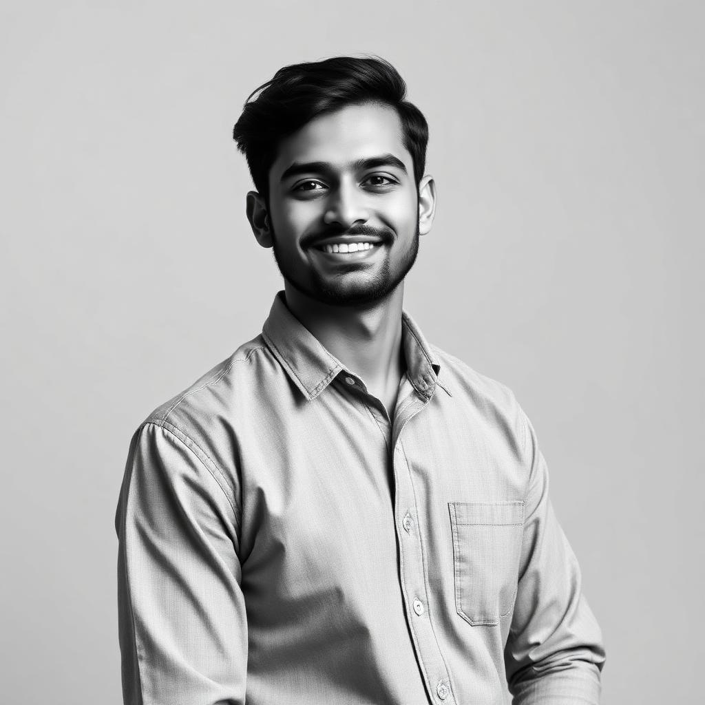 Portrait of Amit Patel, a research persona