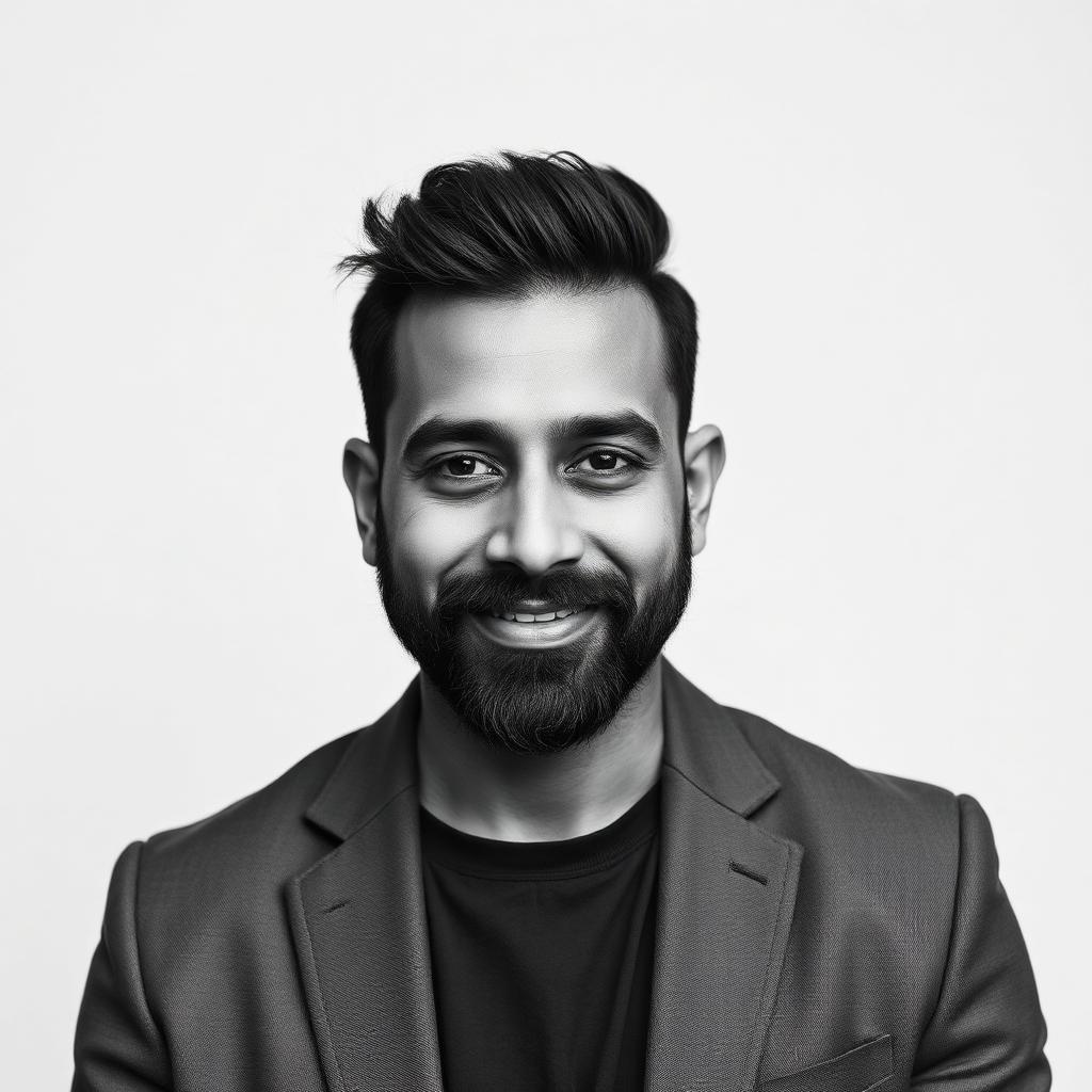 Portrait of Rohan Sharma, a research persona