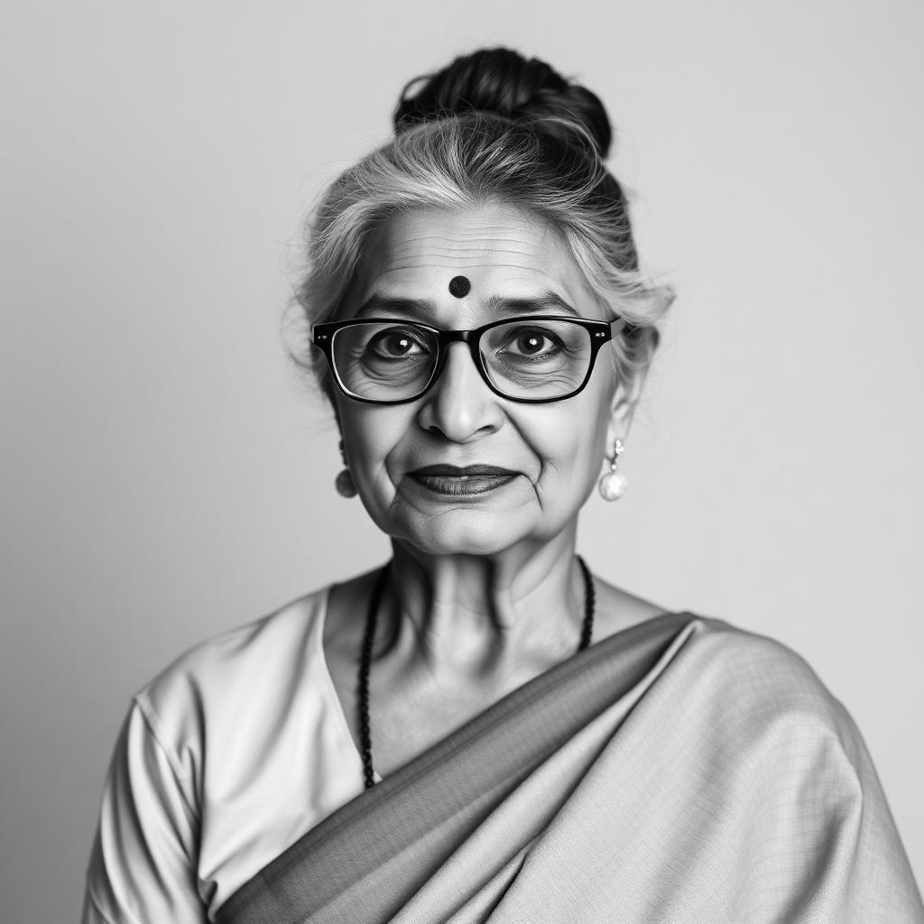 Portrait of Sunita Devi, a research persona